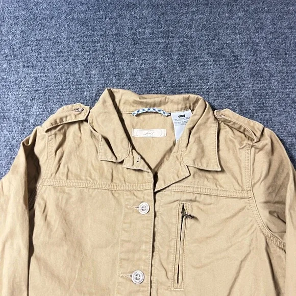 Levis Jacket Womens Large Yellow Barn Chore Utility Style Canvas Pockets‎ Work - Picture 4 of 7